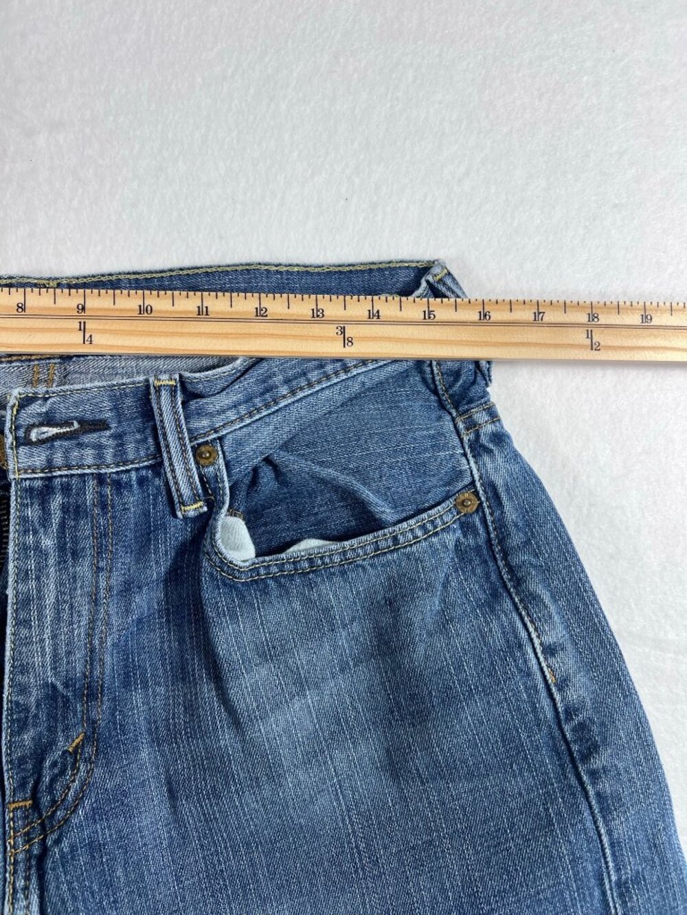 Levi's 569 Loose Straight Jeans Men's 32x30 Medium Wash Blue Denim Red Tab - Picture 3 of 11